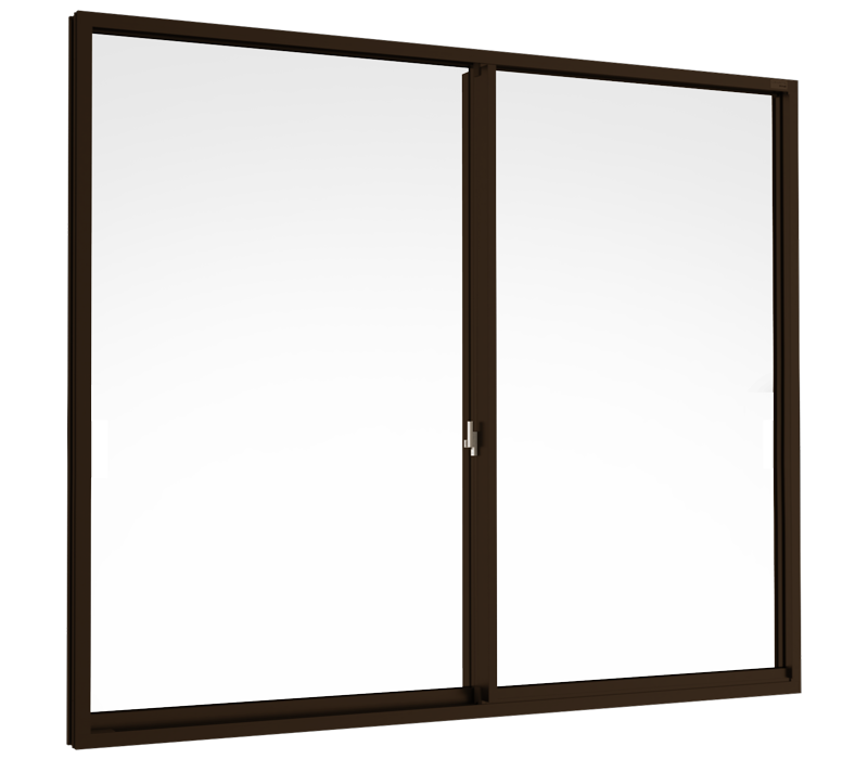 Sliding window (2 panels on 2 tracks)