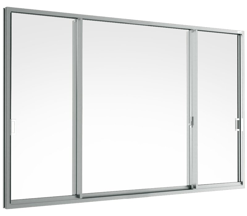 Sliding door (3 panels on 2 tracks) SFS