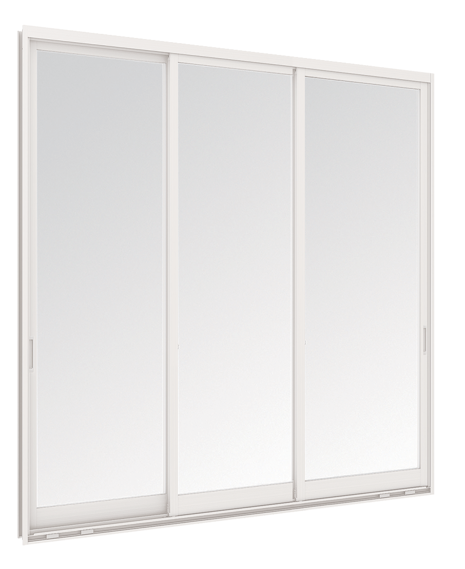 Aluminium Sliding door - 3 panels on 3 tracks