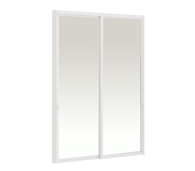Aluminium Hanging door (2 panels on 2 tracks)