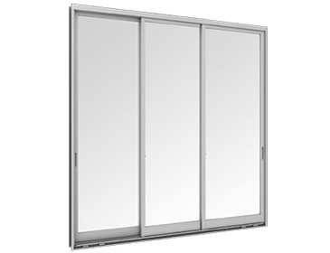 Aluminium Sliding door (3 panels on 3 tracks)