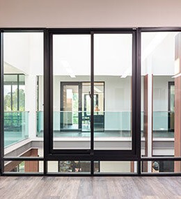 Interior Soundproof Patio Doors Double Glass Balcony Aluminium Folding...