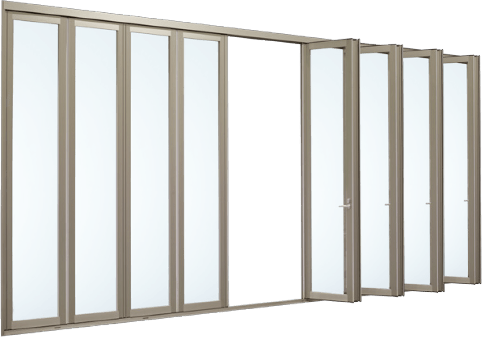 Aluminium Folding door (12,16 panels)