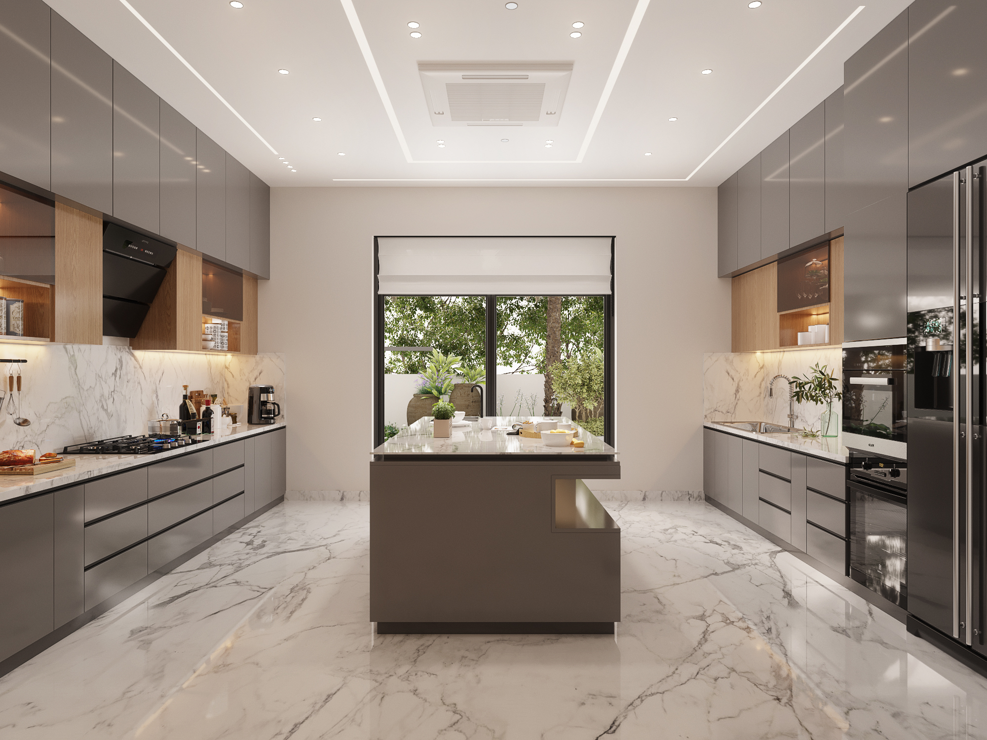 Gallery in Indian Modular Kitchen Design - Tostem India