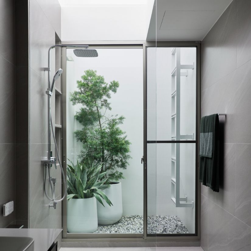 Half Glass Partition in Bathroom - Tostem India 