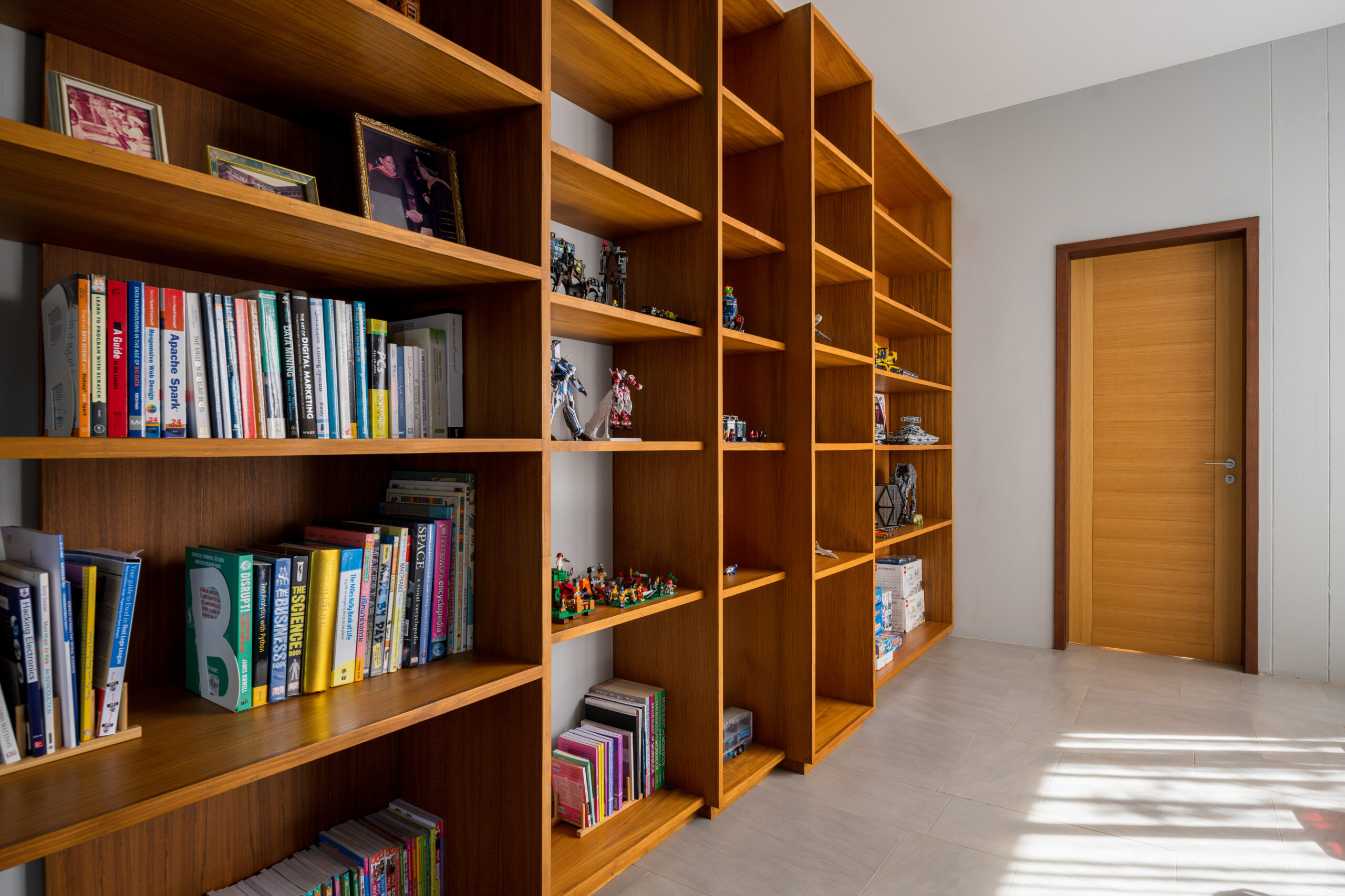 Plywood Almirah Design with Study Corner - Tostem India