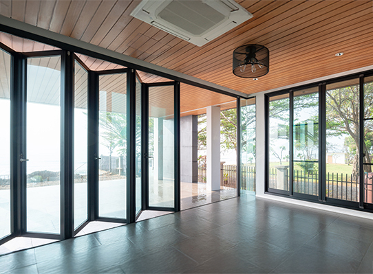 Aluminium Folding (Bi Fold) Doors - Tostem India