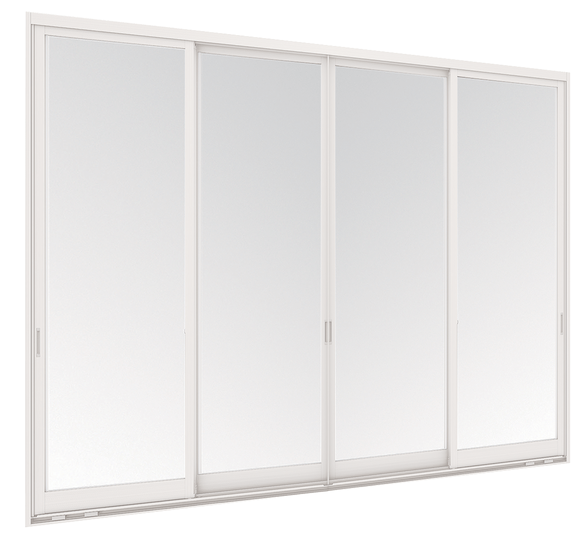 Aluminium Sliding door - (4 panels on 2 tracks)